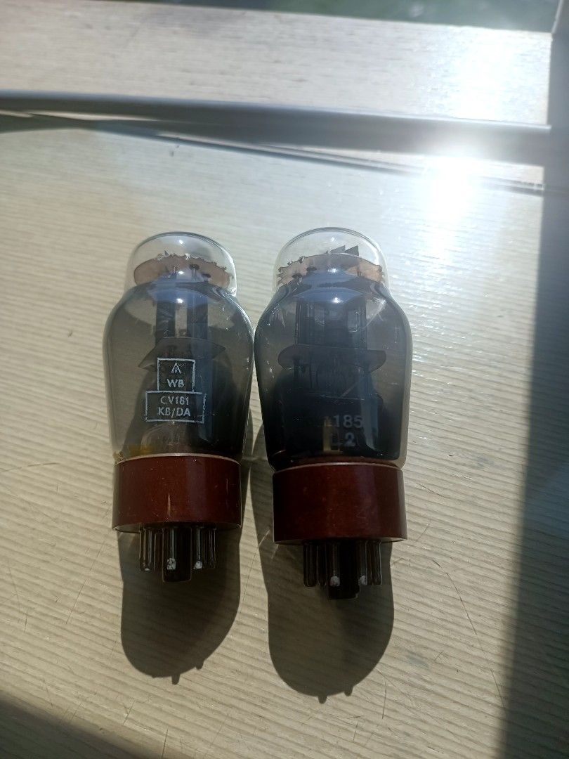 兩支mullard ecc 32 cv181 (6sn7), 音響器材, 其他音響配件及設備