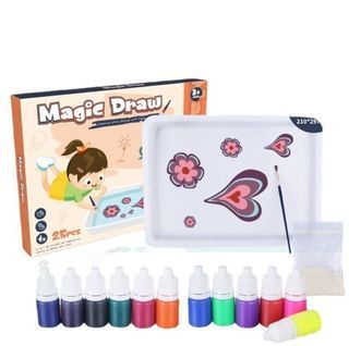 🌟 SG LOCAL STOCK 🌟 3308) Toddler / Children Montessori Play Toy for Magic Drawing on Water and Photo-printing onto A4 Paper.Ideal for Gift and souvenir