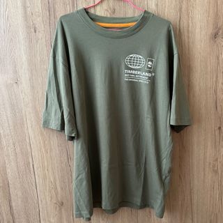 男生全新轉售｜代購購入 Timberland 短袖 現代流行風格 軍綠色短袖T恤 M
