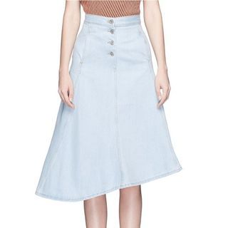 ACNE Studios Denim Midi Skirt - Acne denim skirt - Assymetrical skirt - Acne ‘ Kady Den PSS16’ Size EU 36 Waist: 27”