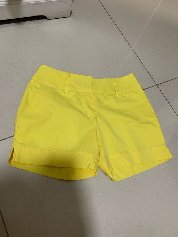 Adidas yellow hotsell shorts womens