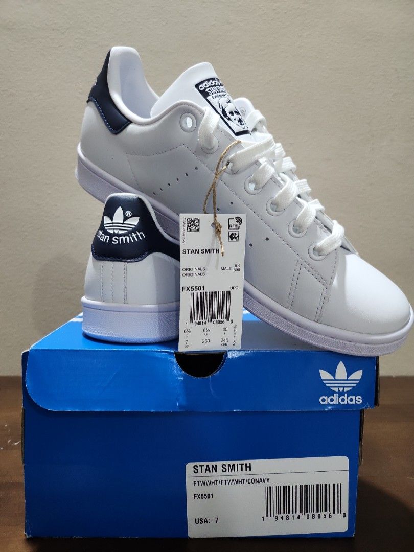 Adidas stan smith deals navy size 7