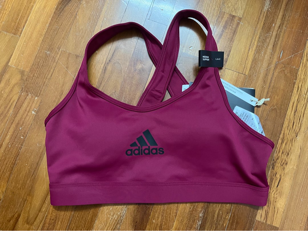 adidas Training PowerReact Train Medium-Support Bra Women, Women's Fashion,  Activewear on Carousell