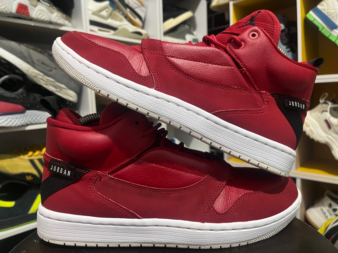 Jordan fadeaway discount gym red