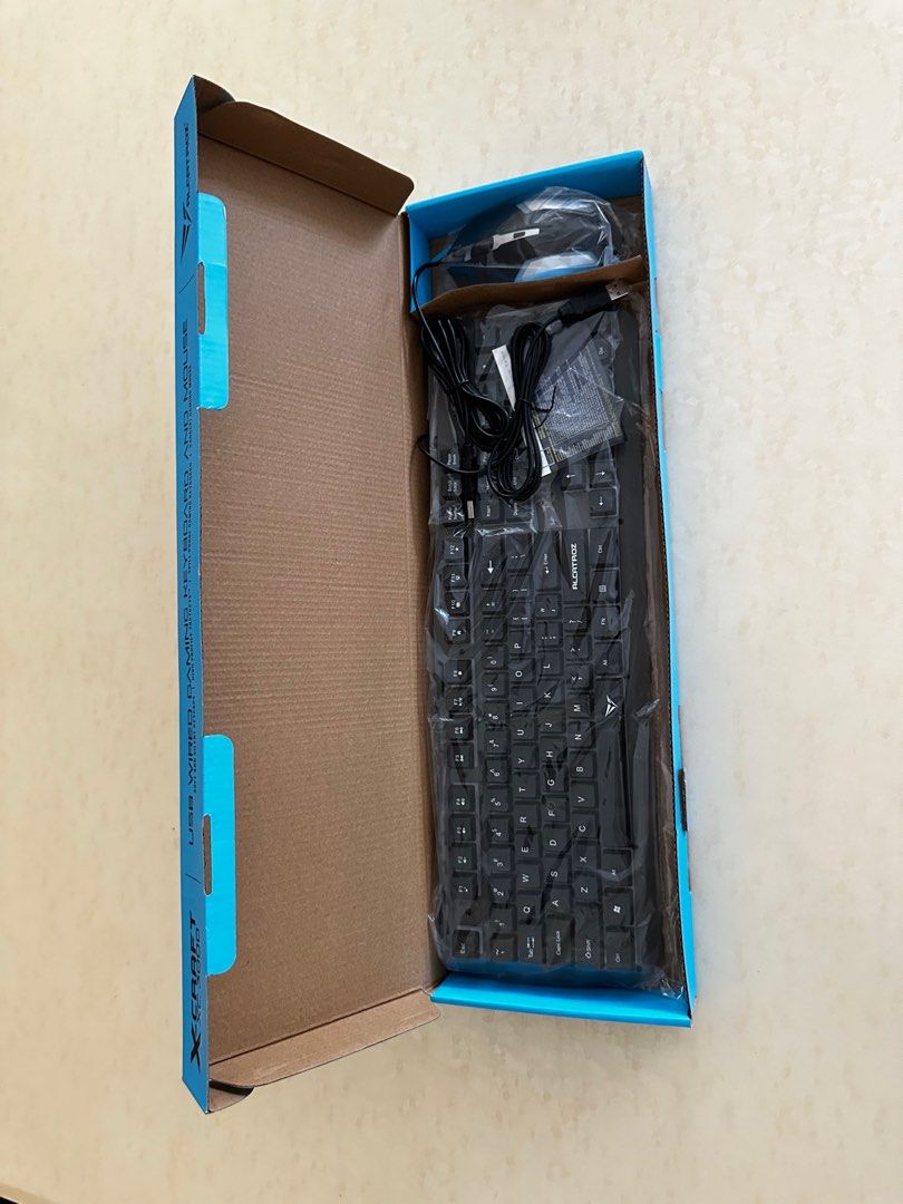 ALCATROZ XCRAFT XC3000 WIRED USB COMBO DESKTOP BLACK, Computers & Tech