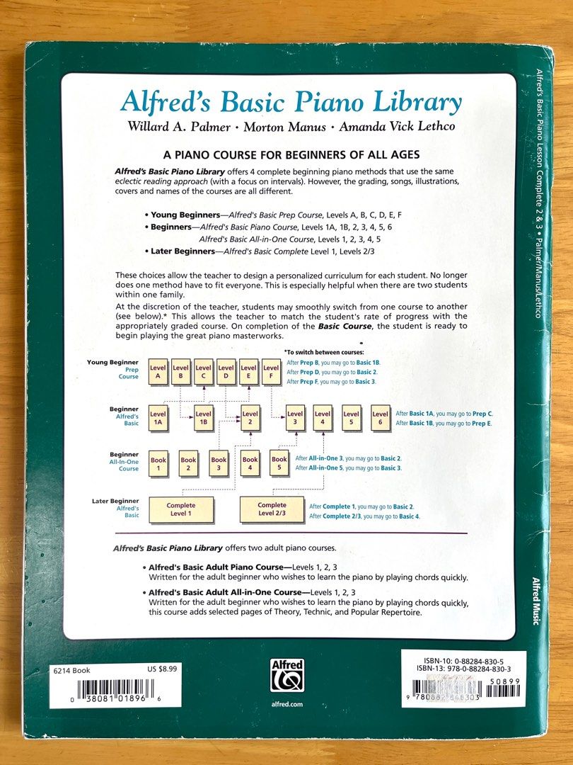Alfred’s Basic Piano Library Lesson Book Complete Levels 2 & 3, 興趣及遊戲 ...