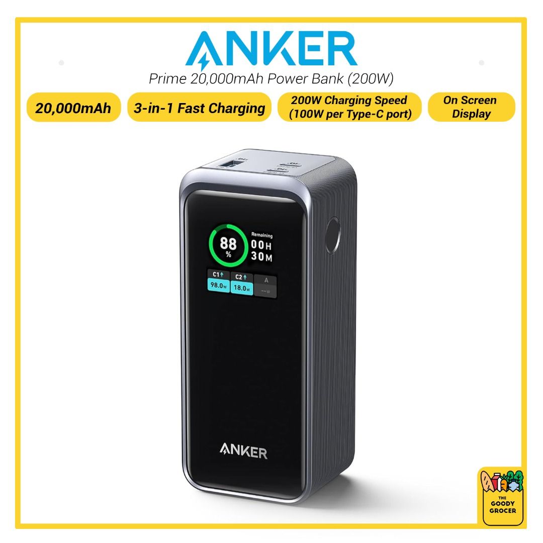 Anker Prime Power Bank (20000mAh) - スマホアクセサリー