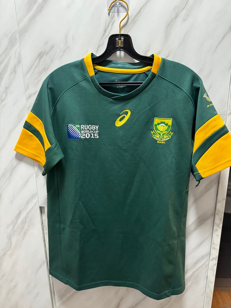 Asics South Africa Rugby World Cup jersey, Men's Fashion, Activewear on