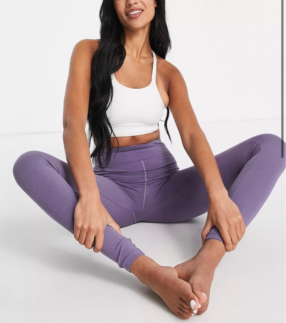 ASOS 4505 Icon legging in cotton touch - Storm cloud purple, Women's  Fashion, Activewear on Carousell