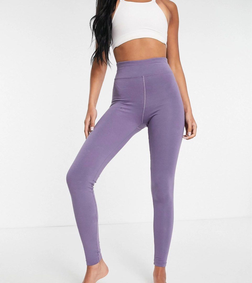ASOS 4505 Icon legging in cotton touch - Storm cloud purple, Women's  Fashion, Activewear on Carousell