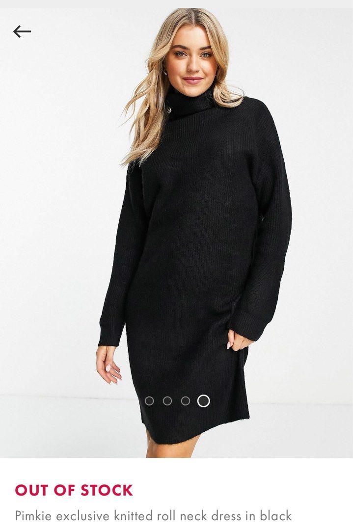 All black sweater dress sales