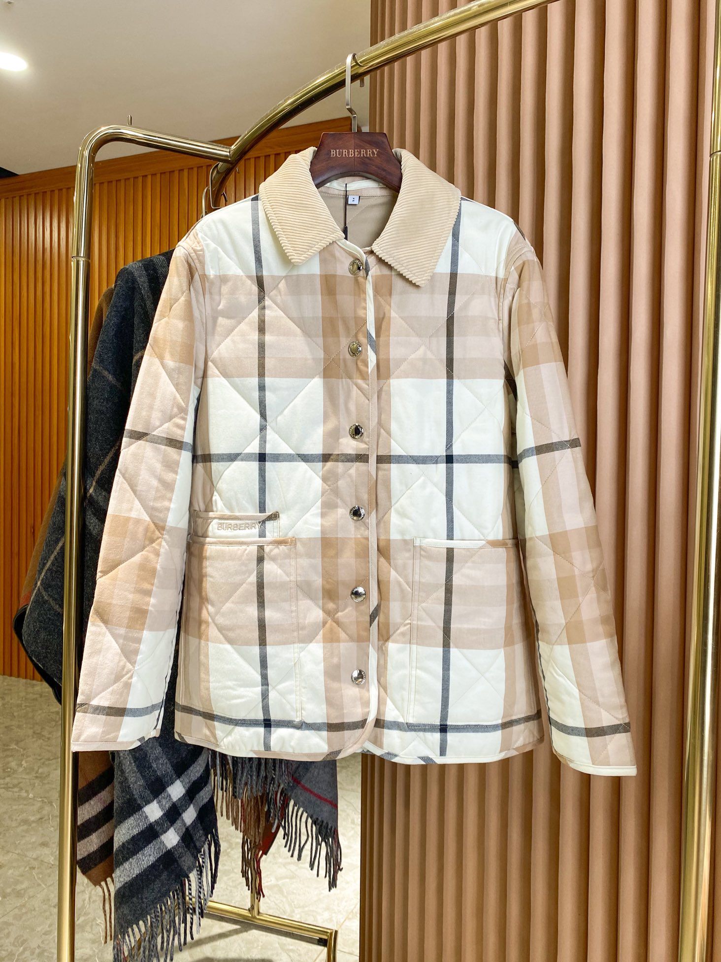 Burberry sheen quilted jacket outlet