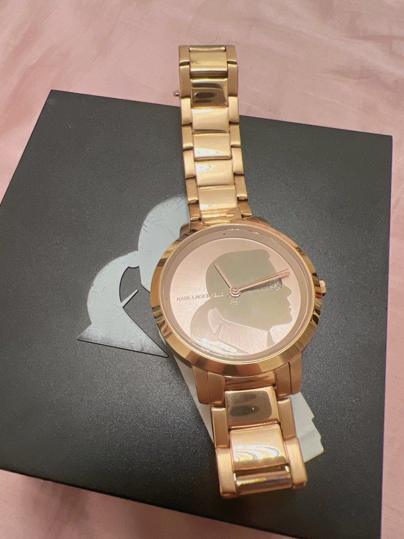 Authentic Karl Lagerfeld Rose Gold Watch