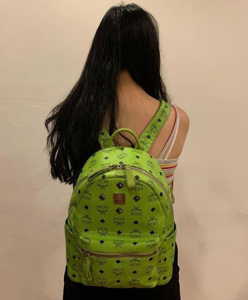 Neon green mcm bag new arrivals