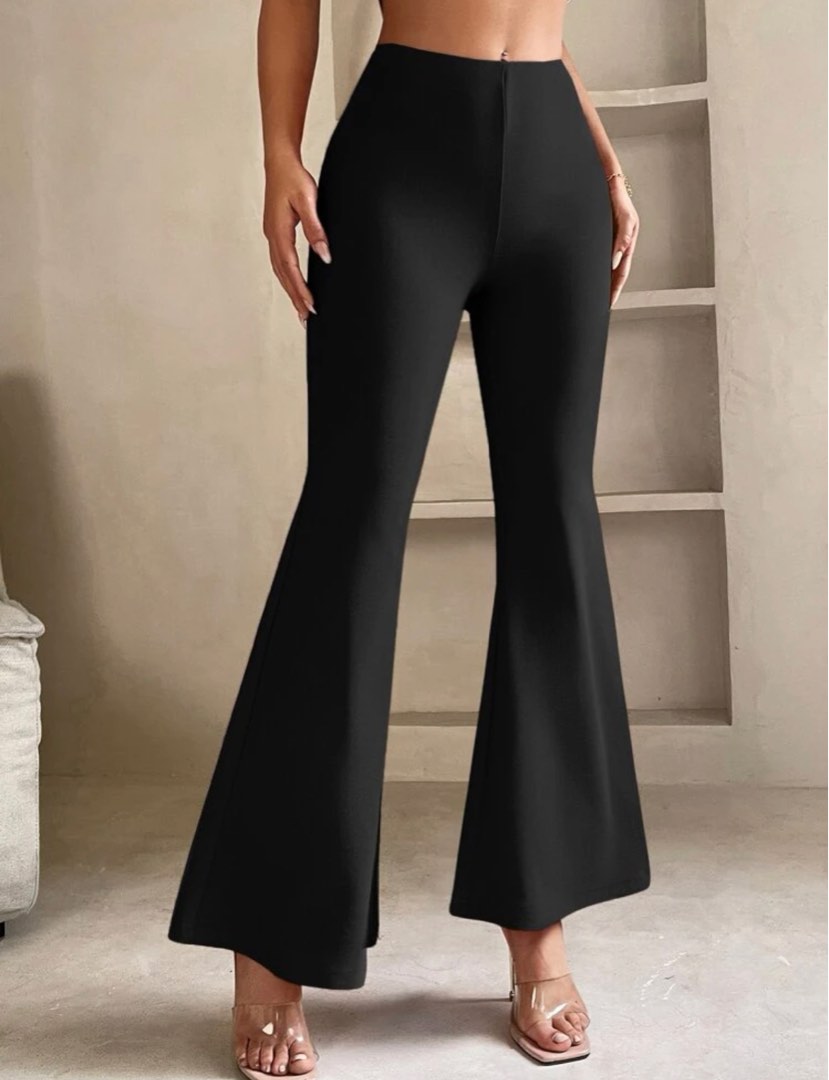 Black Petite Bell Bottom, Women's Fashion, Bottoms, Jeans