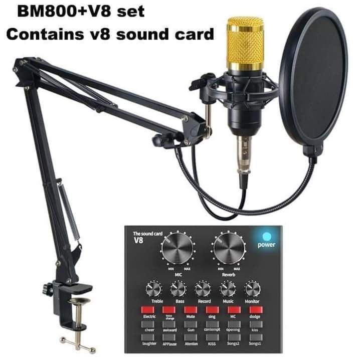 BM-800 Set Condenser Microphone (Category: Microphones) located in Manila. Submitted by redonlineshop (Listing ID 1267988184, Image 3). Description: BM-800 Set Condenser Microphone ₱800 ON HAND BRAND NEW Mode of Payment: Gcash,COD Same day delivery + Delivery Fee.