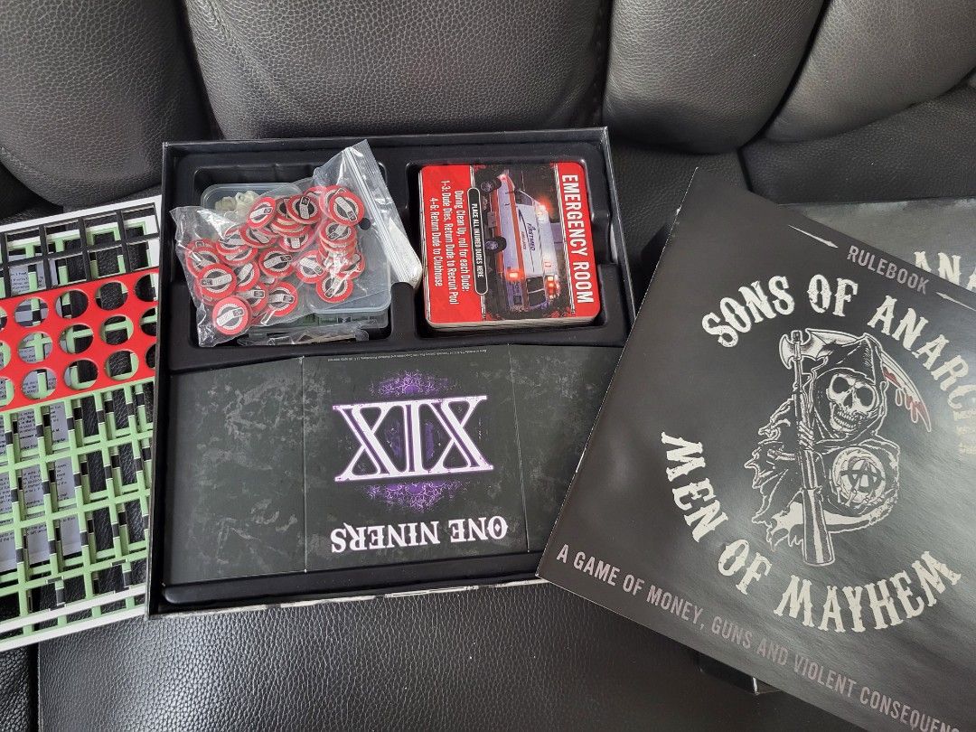 Board game 桌遊：Sons of Anarchy: Men of Mayhem, 興趣及遊戲, 玩具& 遊戲類- Carousell