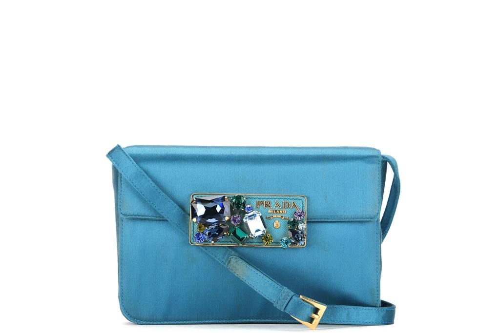 Prada turquoise crossbody bag deals