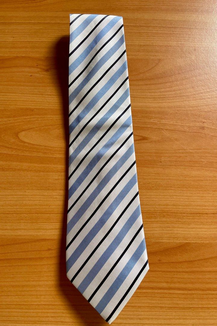 Orange shop burberry tie