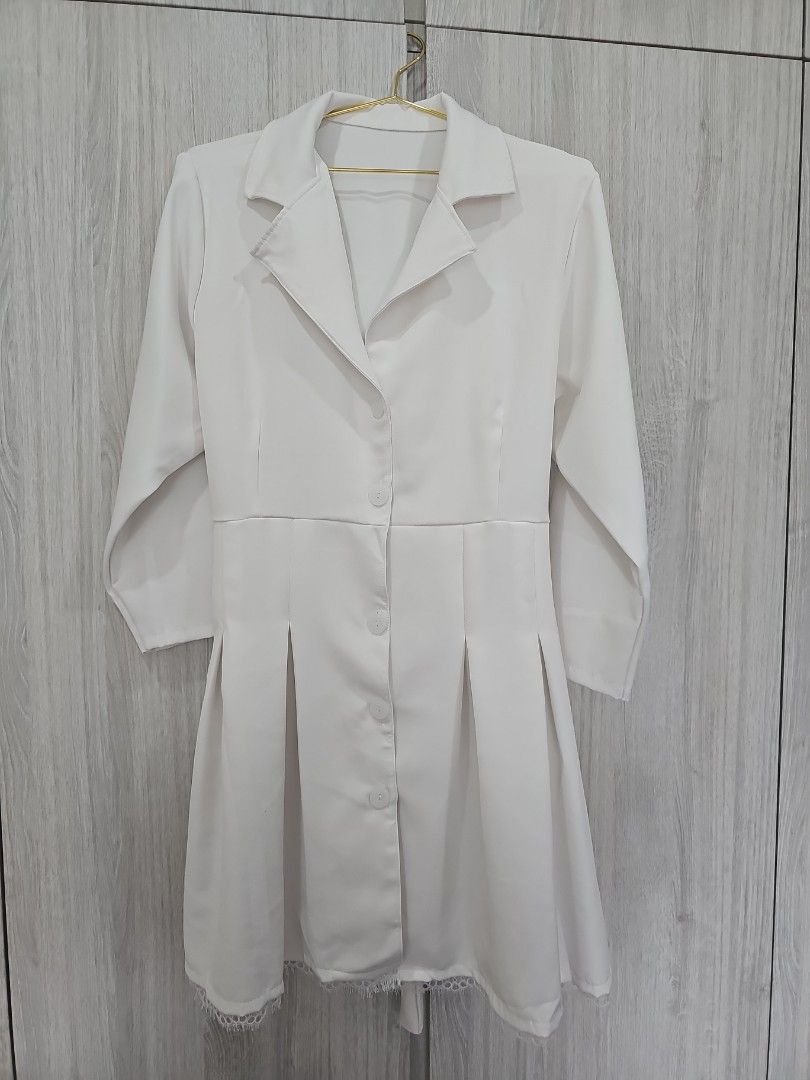 White blazer dress uk store