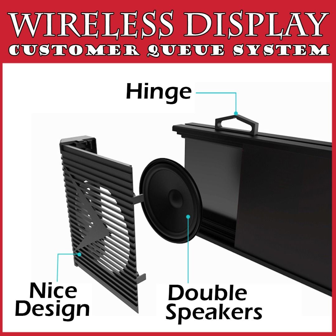 Brand New Wireless Queue Management System Long Type 3 Digit Digital ...