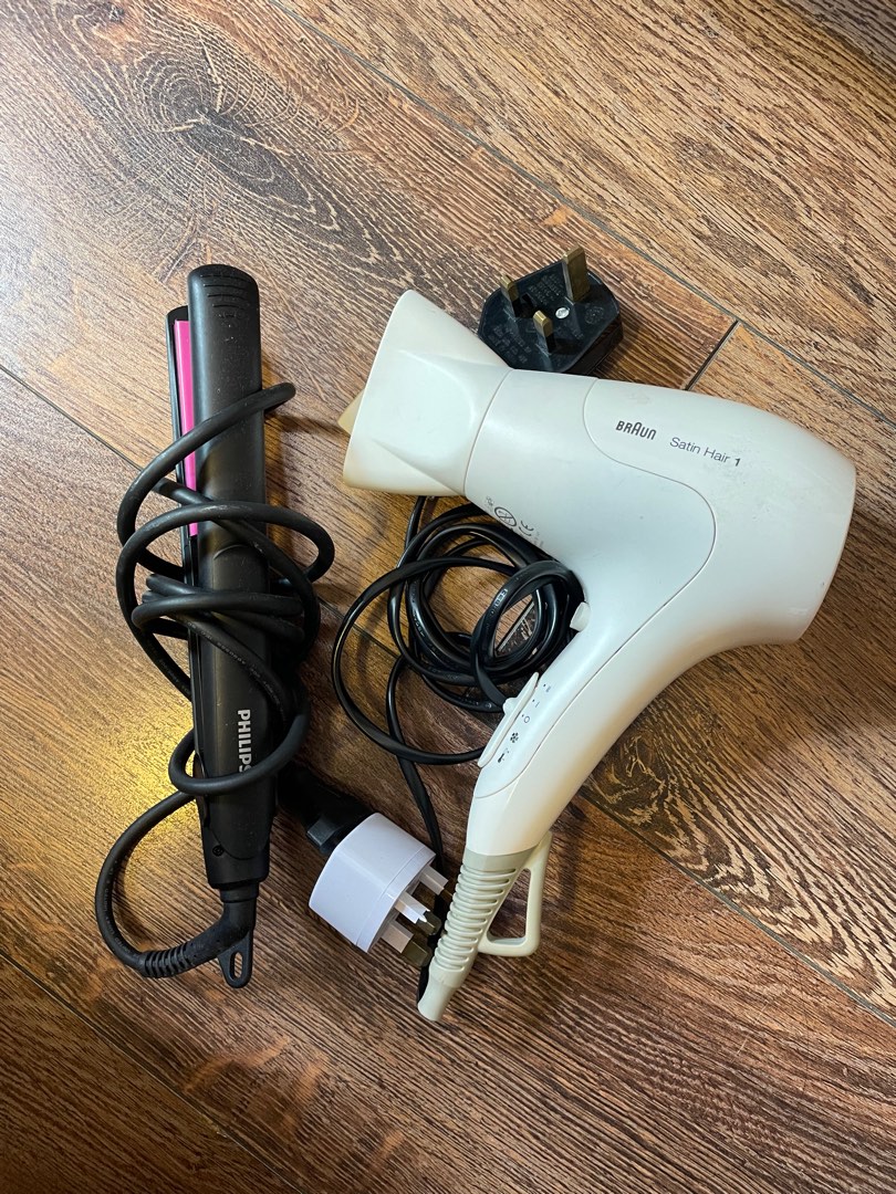 Braun hair dryer philips hair iron, Beauty Personal Care, Hair