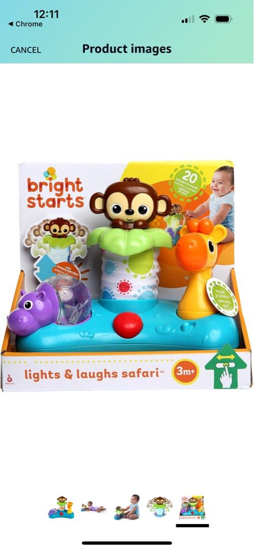 Bright starts laugh and sales lights