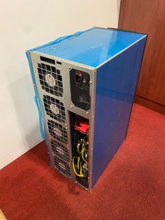 BTC-S37 Mining Rig Case 7 GPU Miner Rig ETH 8 GPU motherboard 8