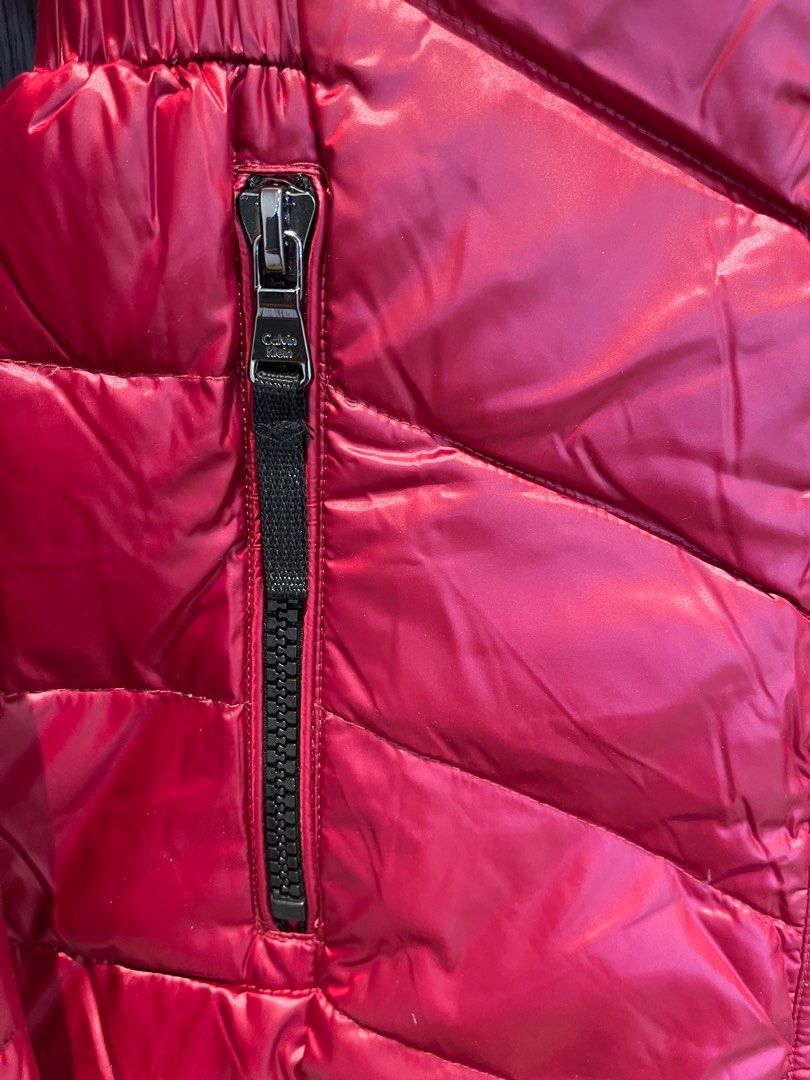 Red calvin klein windbreaker hot sale