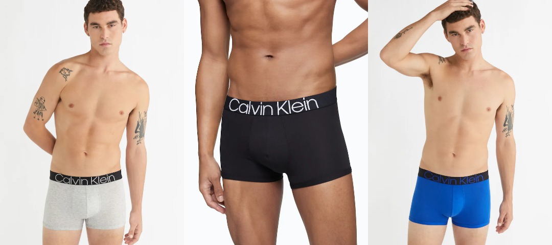 Calvin Klein Athletic Cotton Trunks (Blue and Gray, individual box), Men's  Fashion, Bottoms, New Underwear on Carousell