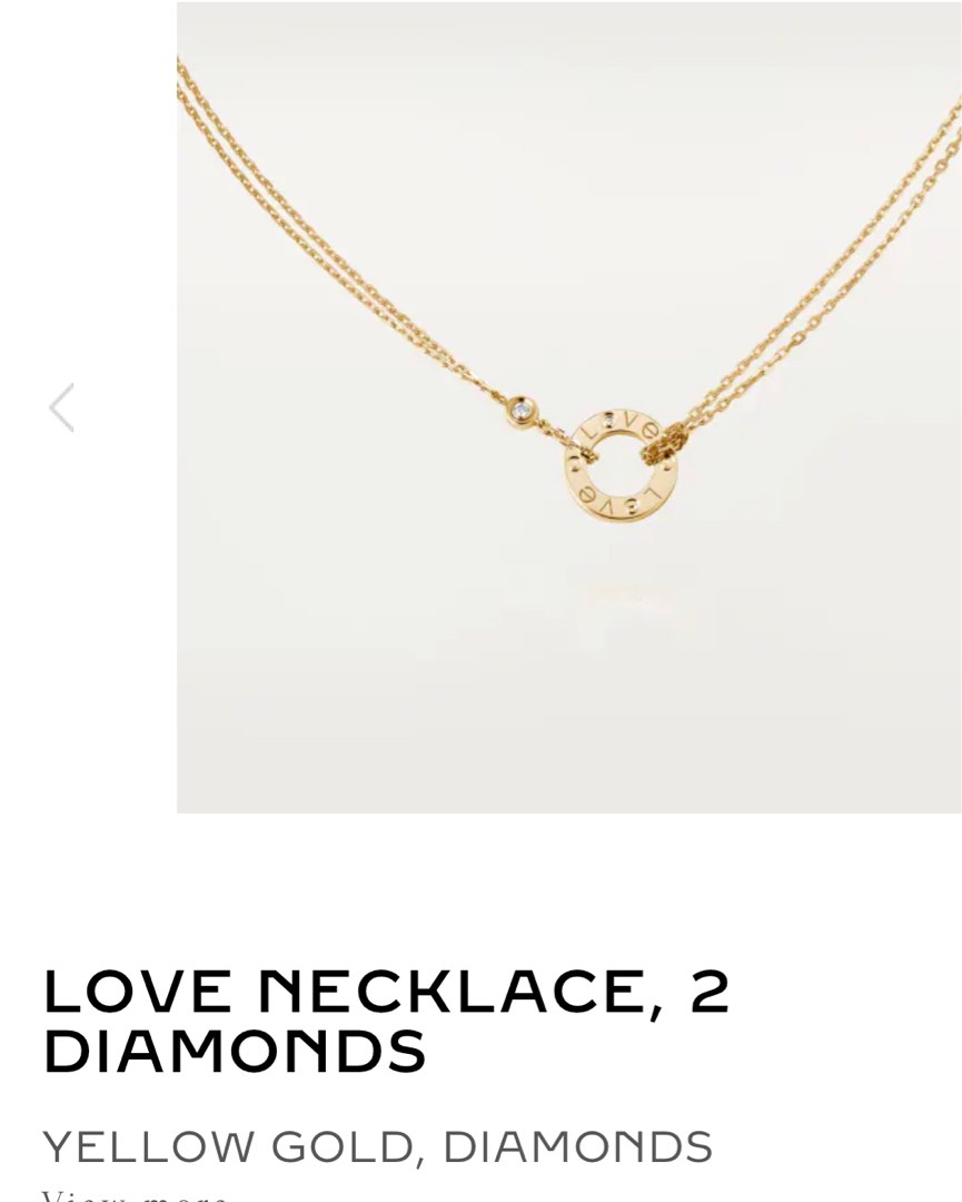 cartier love necklace diamonds price