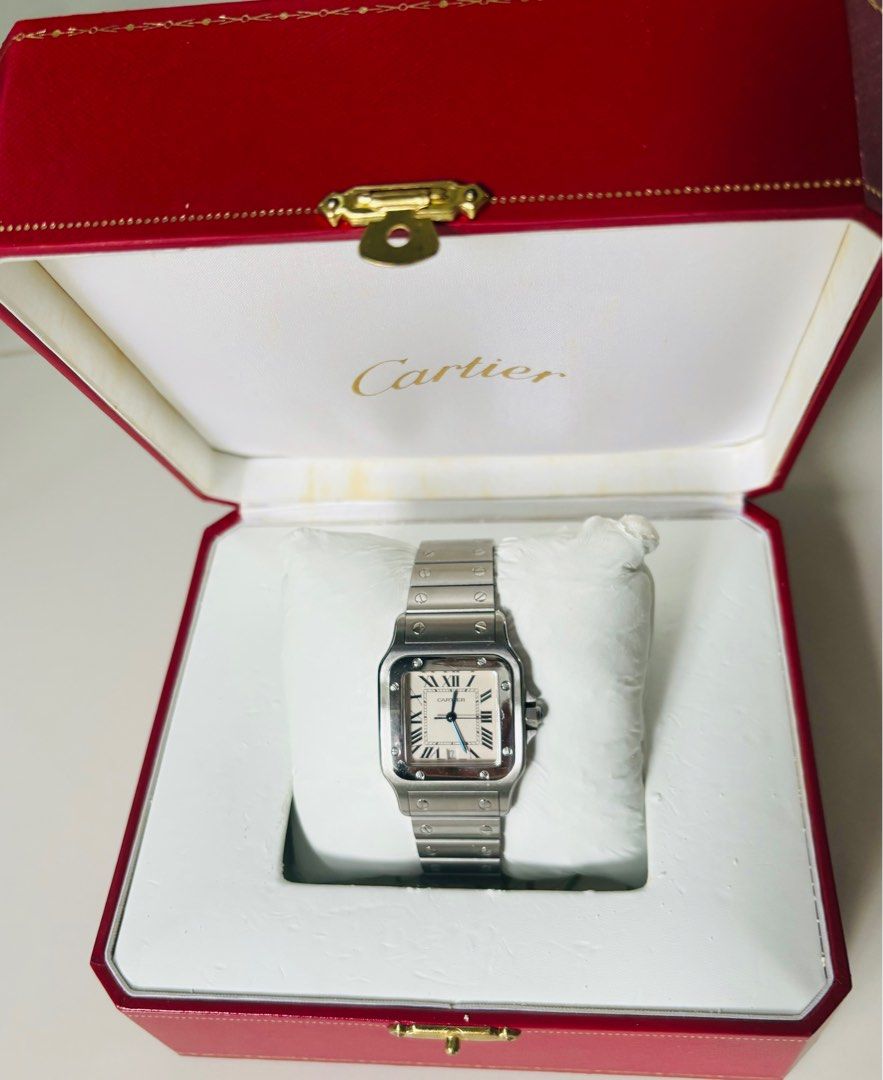 Cartier Santos Galb e W20060D6 Silver Dial 29mm