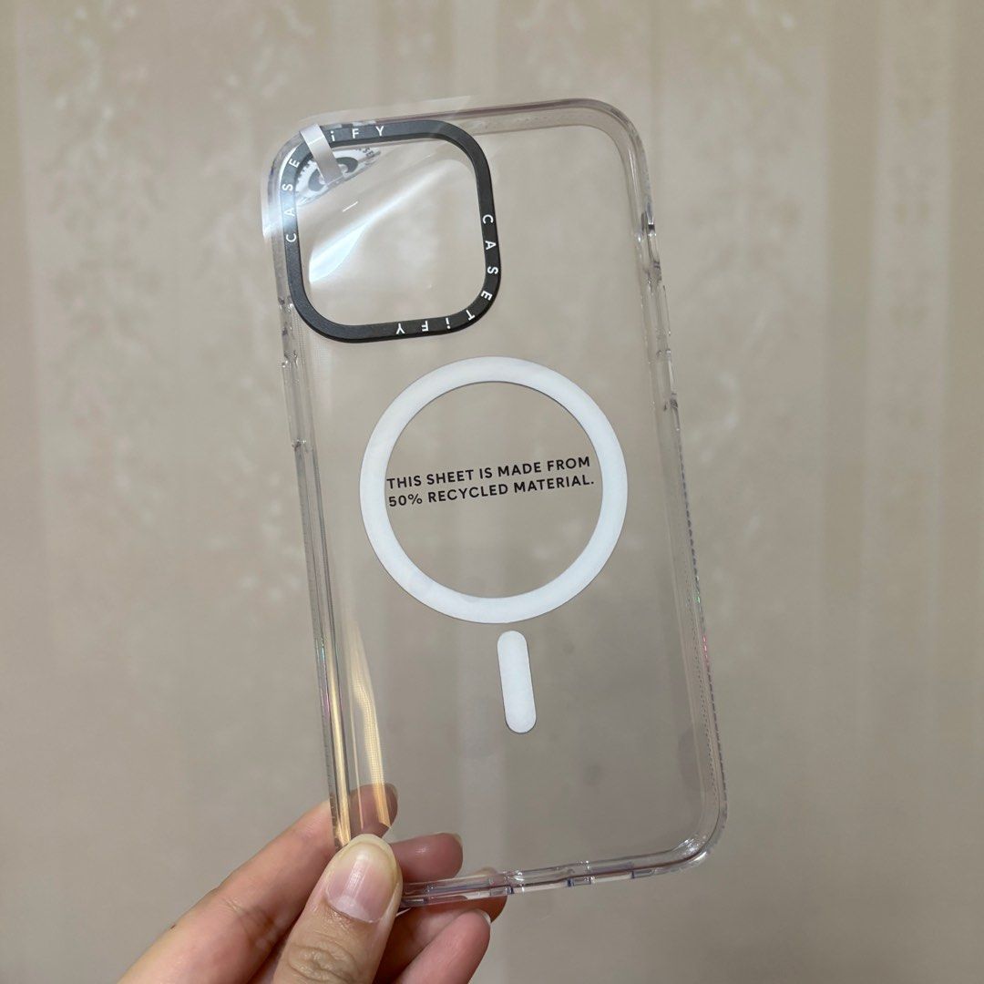 Casetify iPhone 15 Promax Clear and Anti yellowing case, Mobile Phones