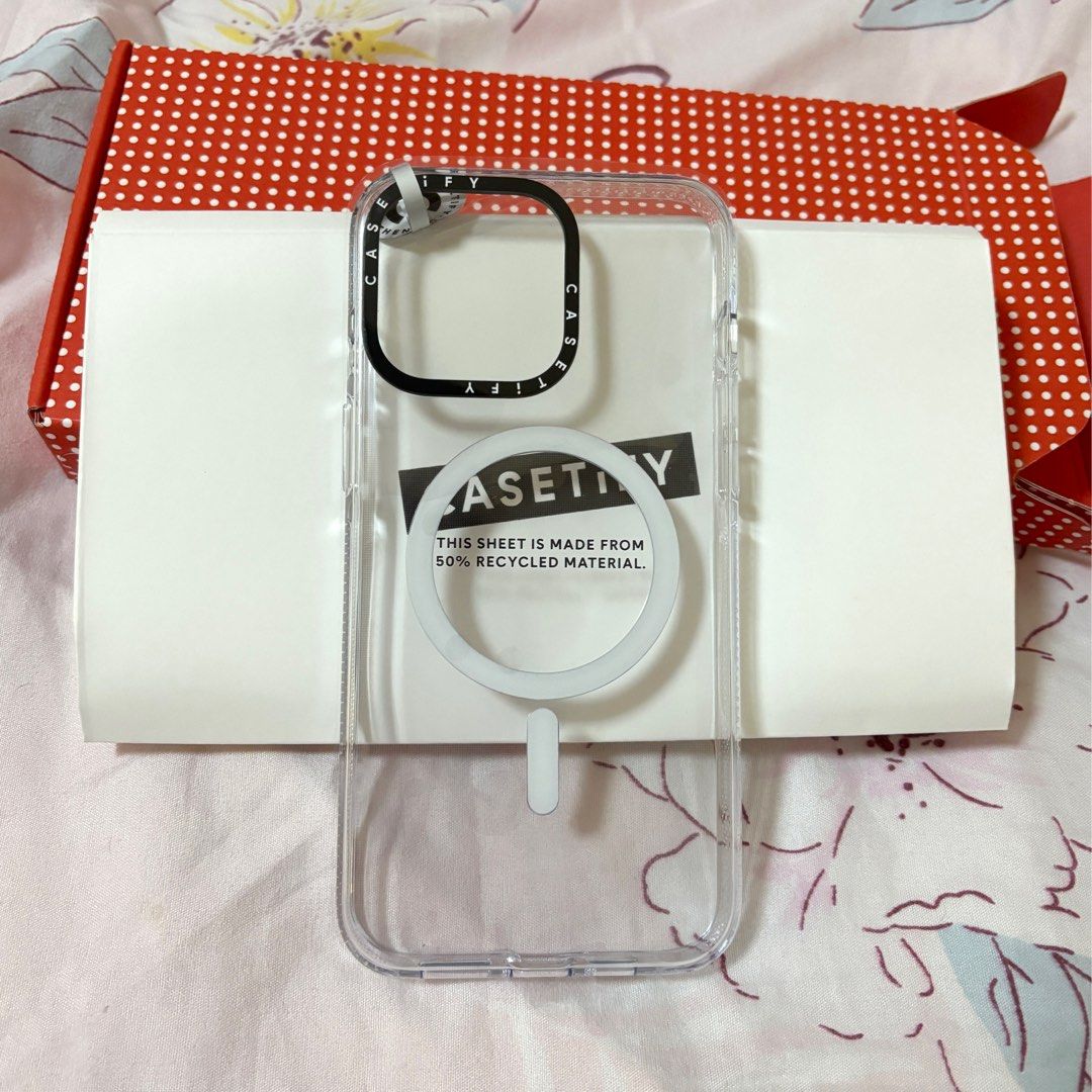 Casetify iPhone 15 Promax Clear and Anti yellowing case, Mobile Phones