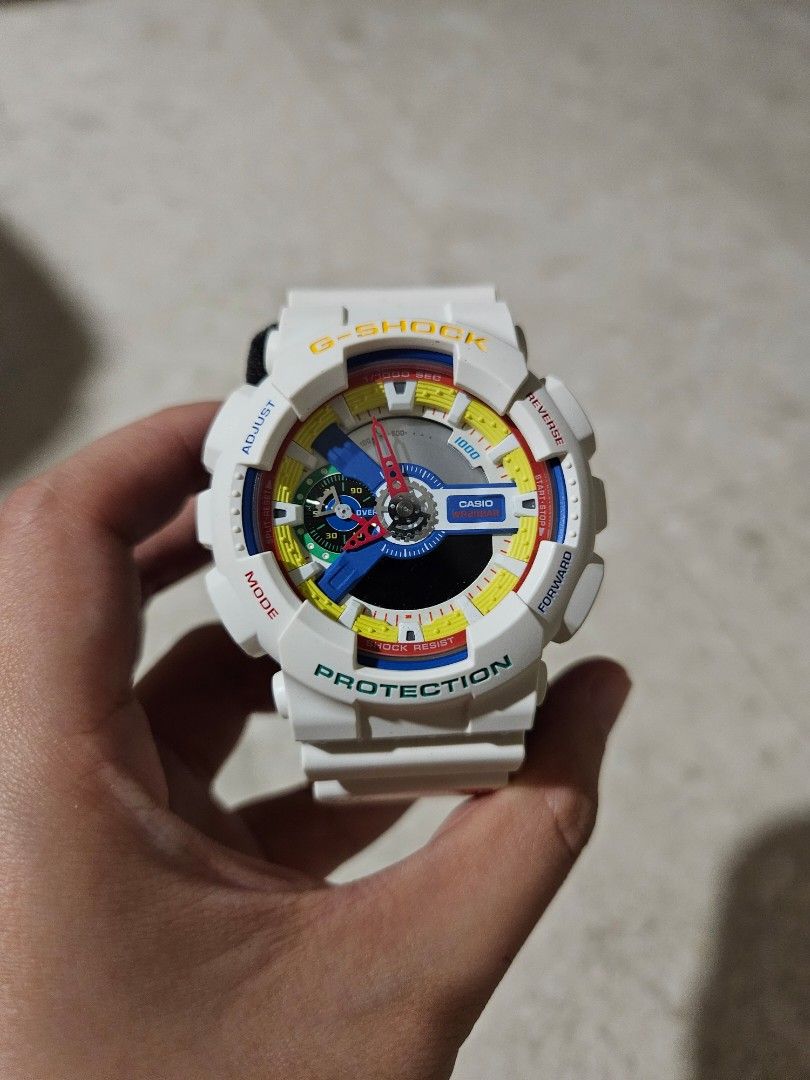 Casio G Shock Dee and Ricky White Lego Watch GA111DR 7A Men s