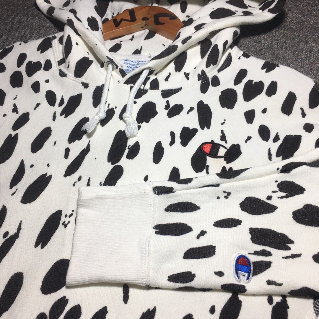 Champion cow print hoodie top