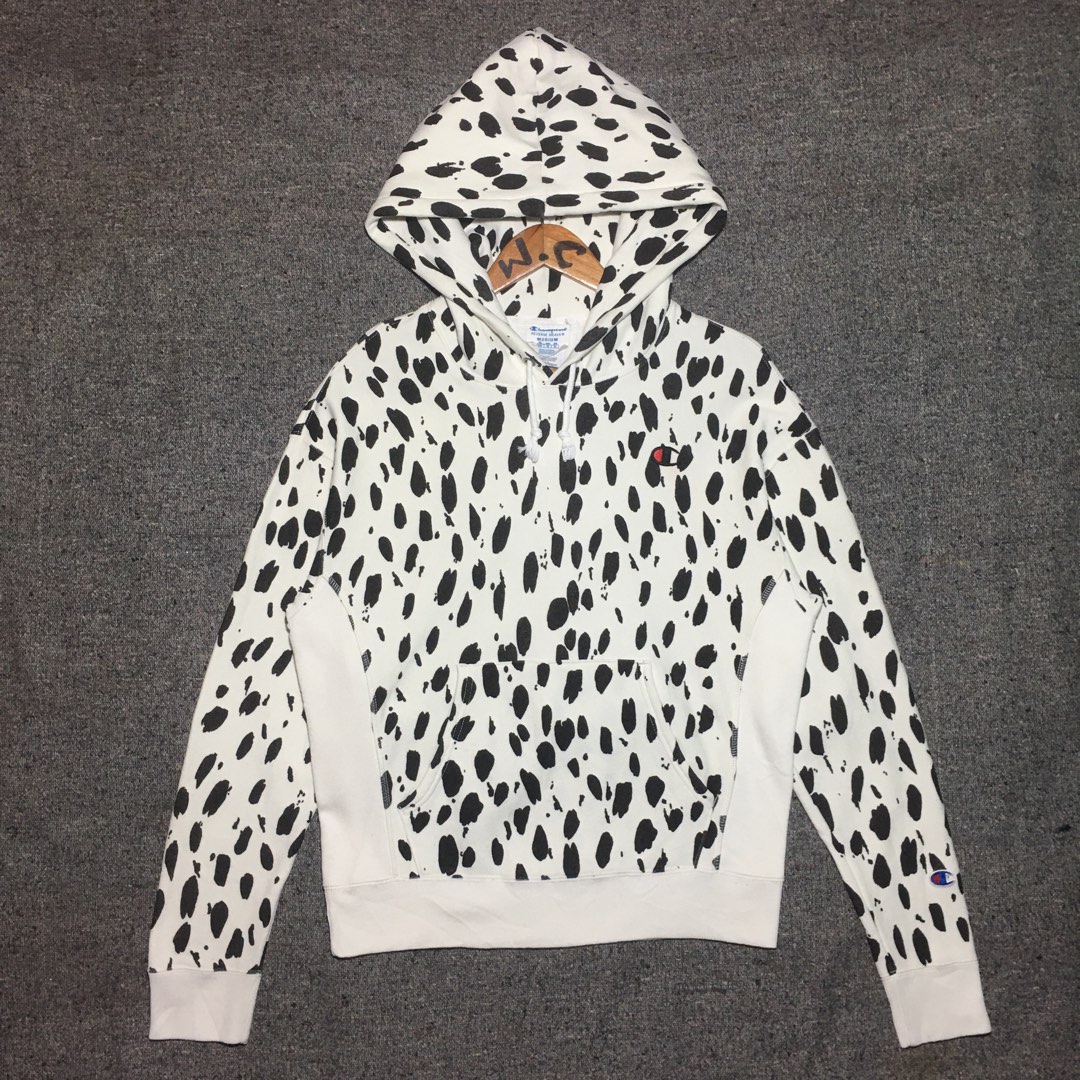 Cow print shop champion hoodie