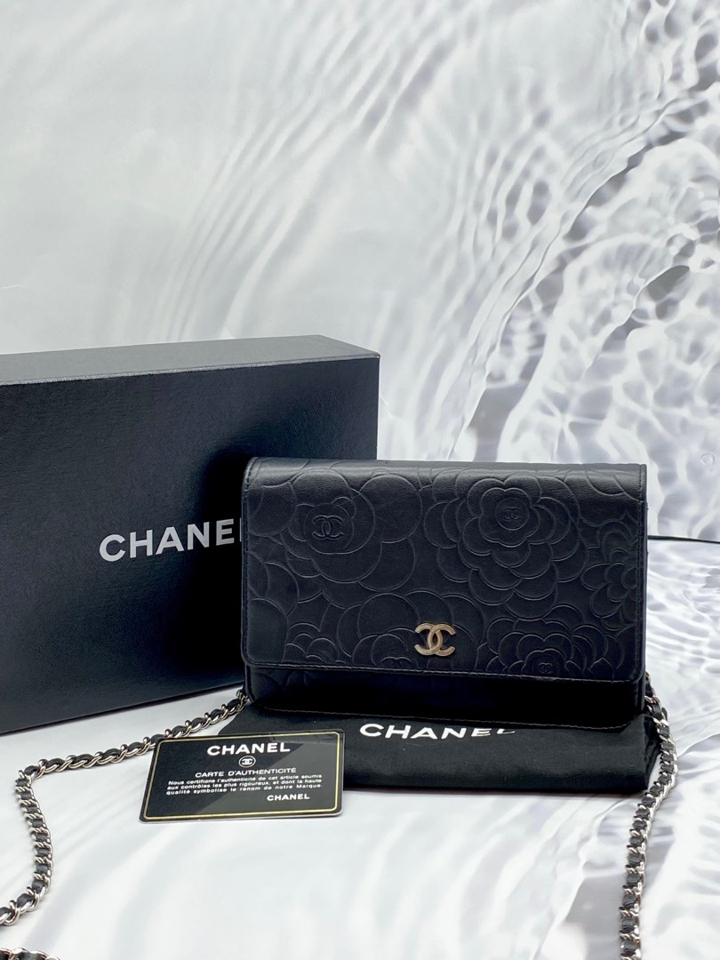 Chanel WOC Black Camilia Series 18 Silver Hardware - A World Of