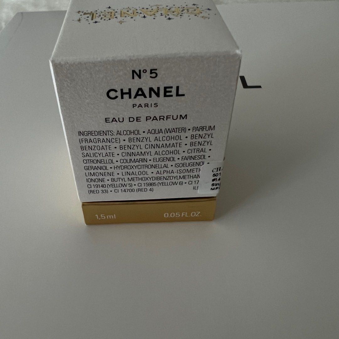 Chanel No 5 Parfum 1.5 ml. 0.05 fl.oz. mini micro perfume new in box