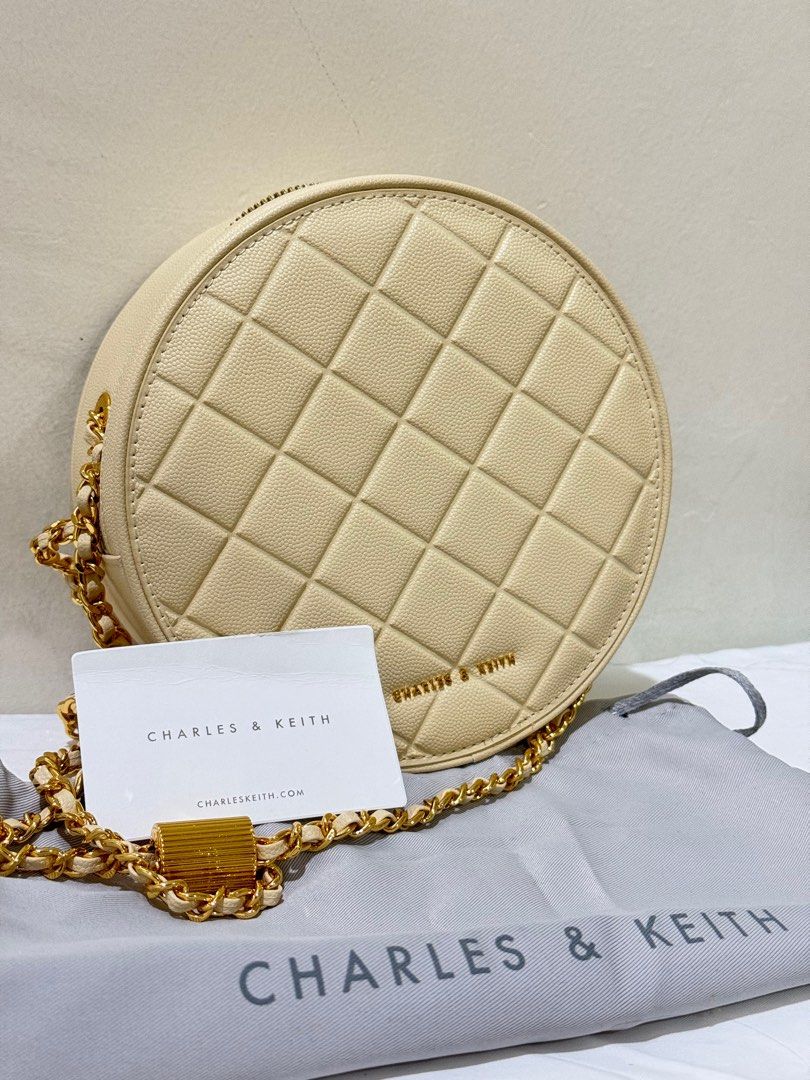 Charles and keith round crossbody bag clearance