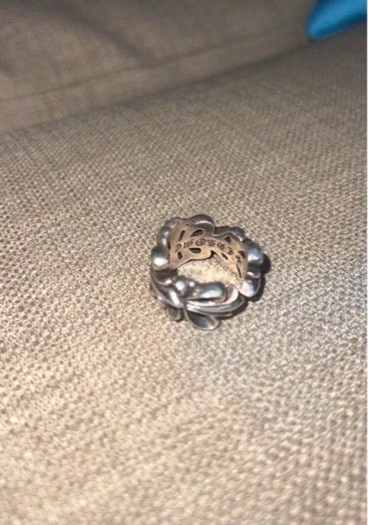 Chrome hearts floral top ring