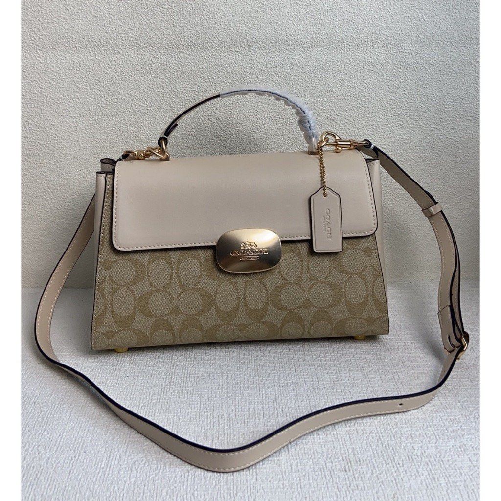 Coach eliza top handle (Category: Luxury Bags & Wallets) located in Las Pinas. Submitted by yhn_boutique (Listing ID 1268103020, Image 1). Description: New arrival Cod via lalamove/ grab -🛵 same day delivery J&T/LBC - pay today ship today Complete inclusions .