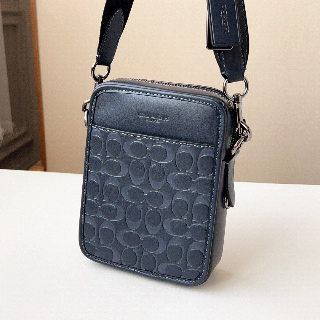 Men's leather clearance crossbody sling bag