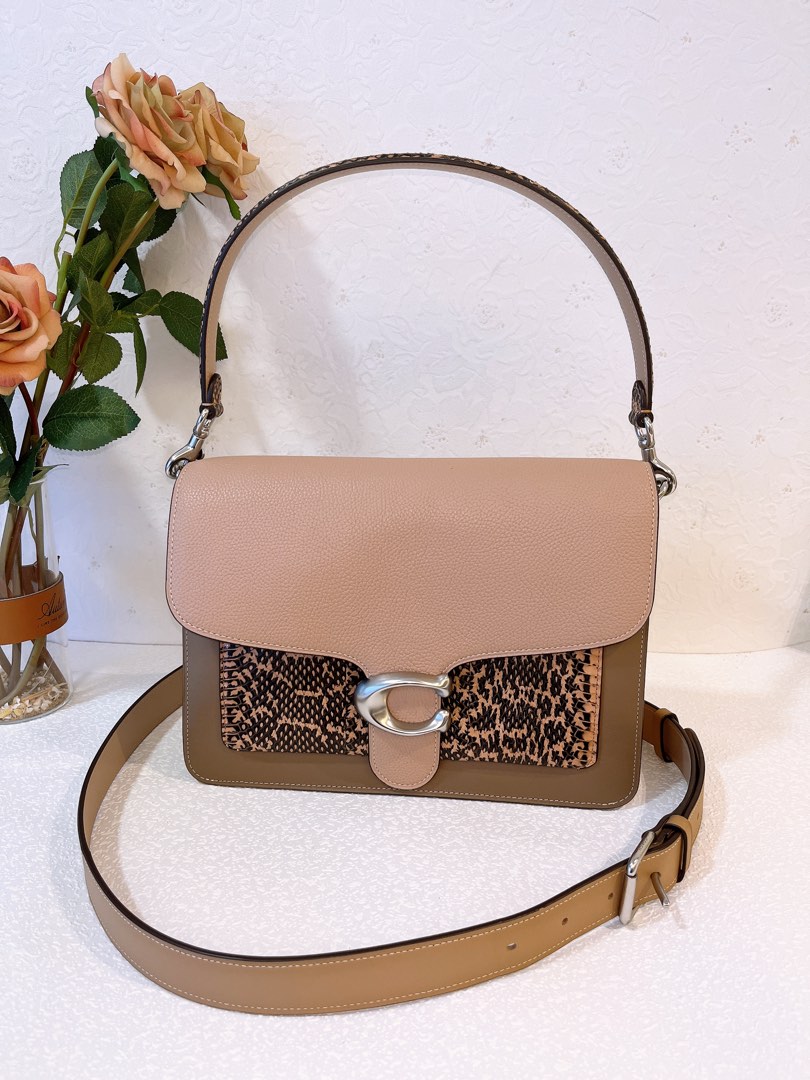 Tabby shoulder bag 26 in best sale colorblock with snakeskin detail