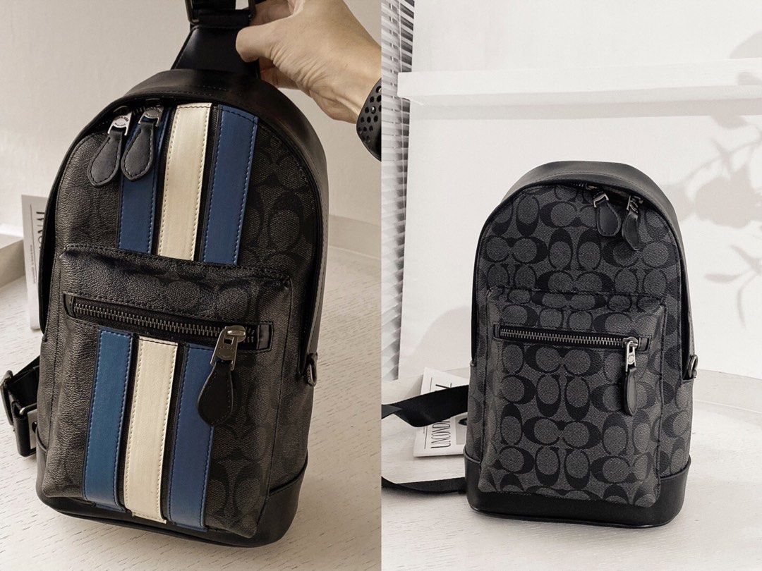 Coach west print belt bag chest bag