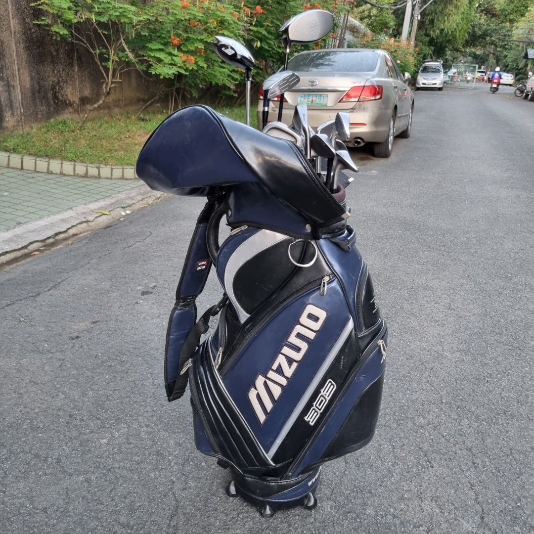 Complete Mizuno Golf Set for Mens (Category: Golf) located in Manila. Submitted by eclipse58 (Listing ID 1268069375, Image 2). Description: COMPLETE Mizuno Master Flag Golf Set ✅️ 4-9 Irons, Sand Wedge & Pitching Wedge ✅️ Dr. Sato Driver, 3 & 5 Woods ✅️ PING Putter & MIZUNO Golf Bag ✅️ Original Mizuno Shaft and Grips Selling Price: 10,500 Location: Quezon City.