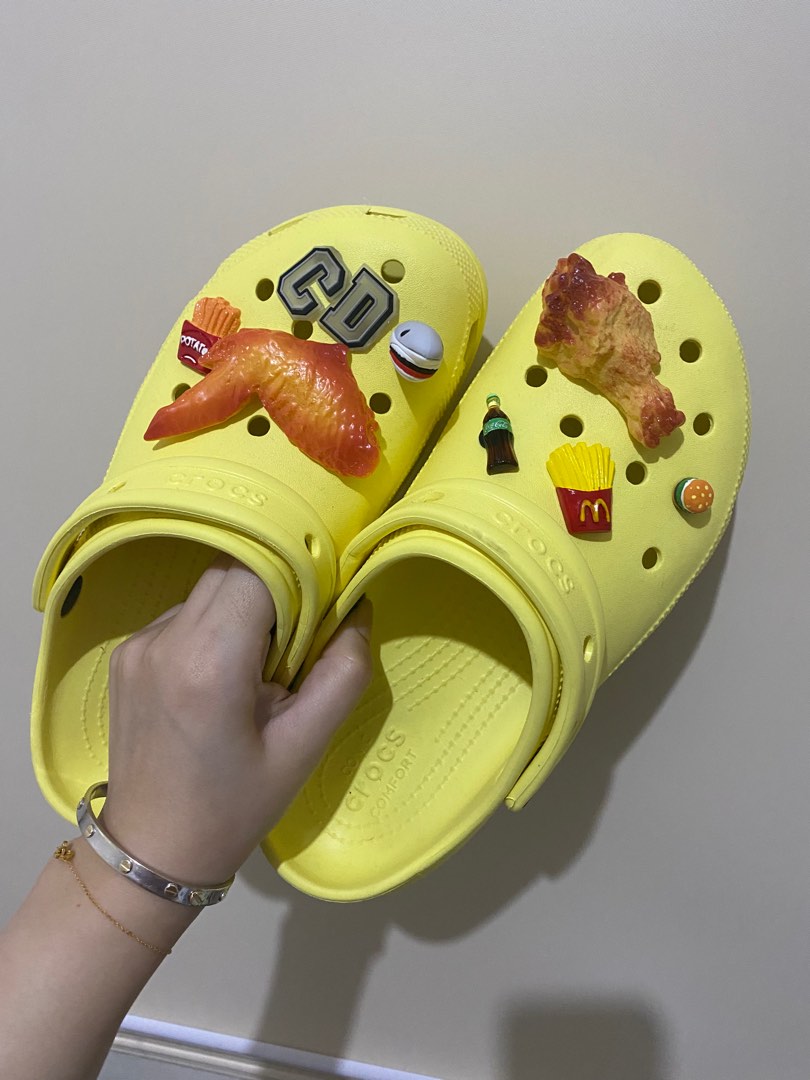 Crocs Platform Yellow Women s Fashion Footwear Wedges on Carousell