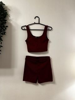 Crop top and short Fits up to Small