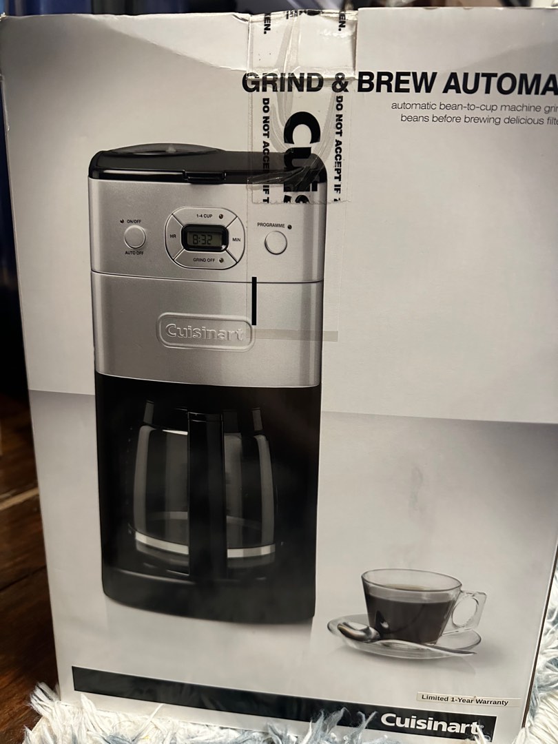 Cusinart grind and brew automatic, TV & Home Appliances, Kitchen