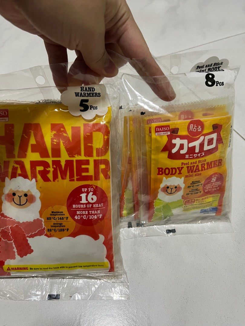 Daiso Heat Packs, Health & Nutrition, Medical Supplies & Tools on Carousell